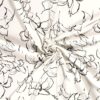 Viscose stof bedrukt abstrakt gebroken wit - Van Mook Stoffen